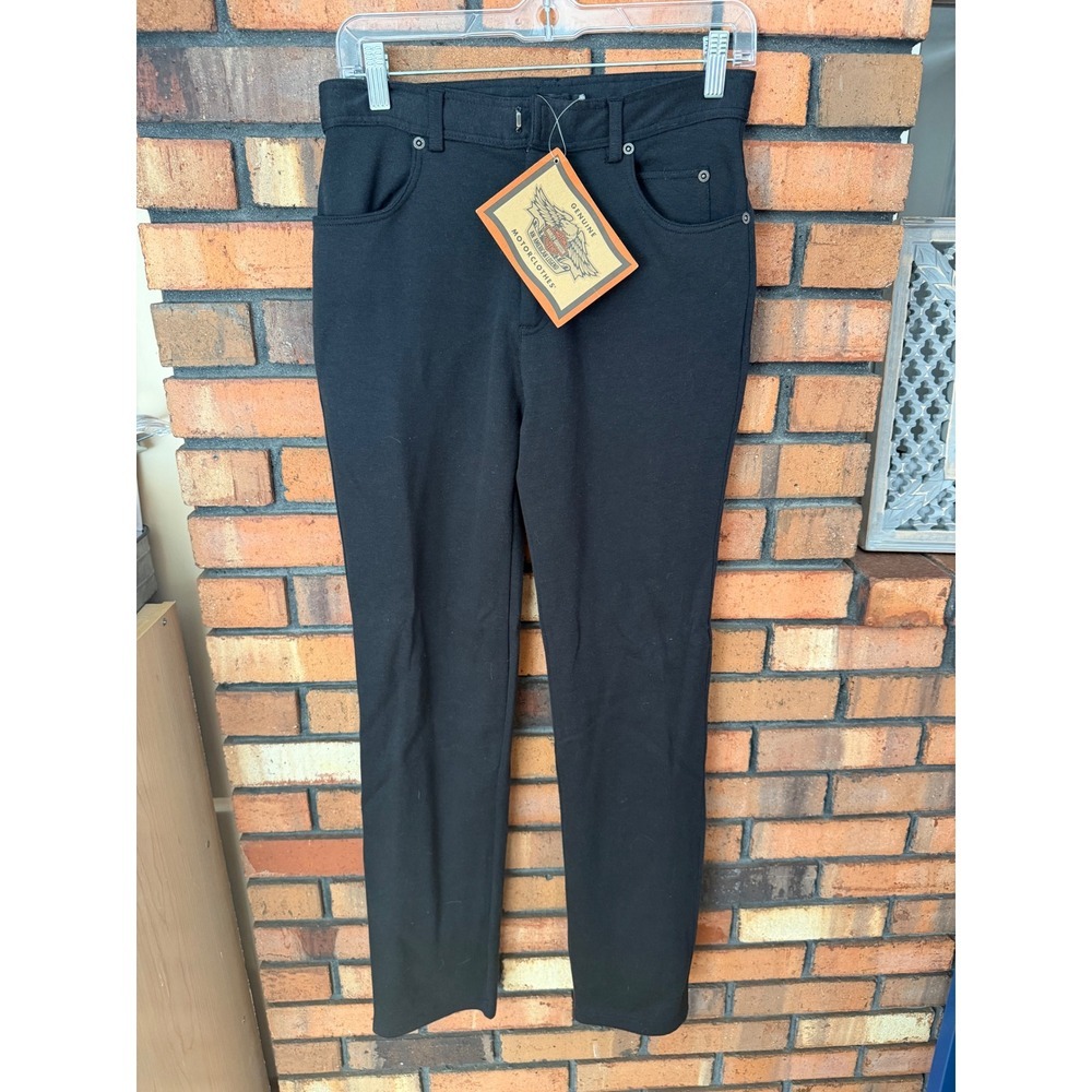 Harley-Davidson Womens Black Stretch Cotton Blend Jeans 96661-00VW Size 8 NWT